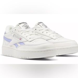 Reebok Club C Double sneakers in chalk and lilac - Exclusive to ASOS